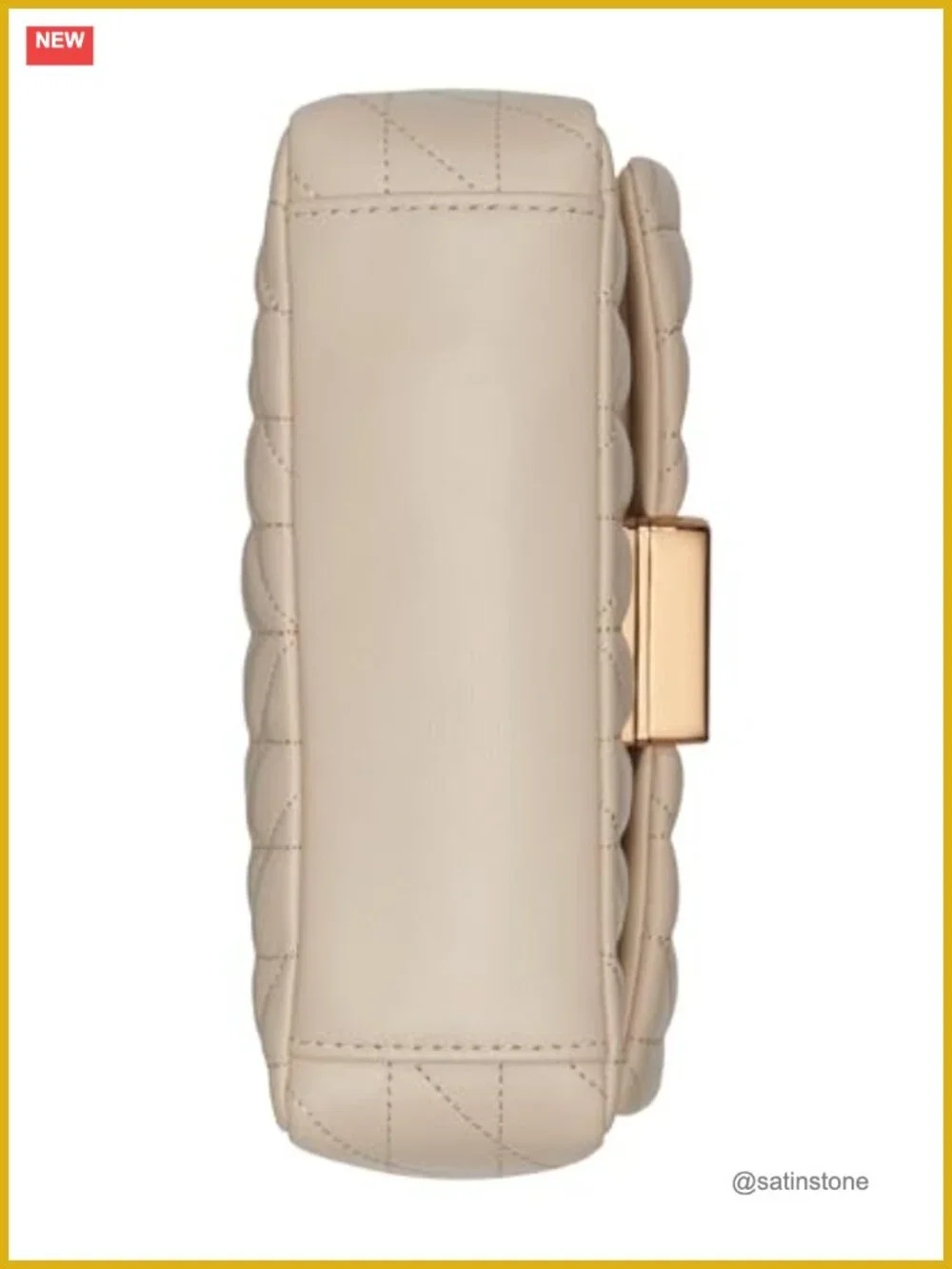 Laffayette Leather Crossbody Bag With Chain Strap Satchel